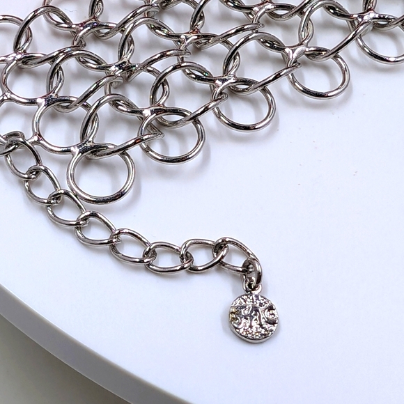 Fifth Avenue Collection Signed Vintage Chainmail Style Cuff Bracelet - Picture 3 of 4